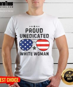 Funny Proud Uneducated White Woman T-Shirt featuring humorous slogan on a casual tee, perfect for lighthearted fashion.