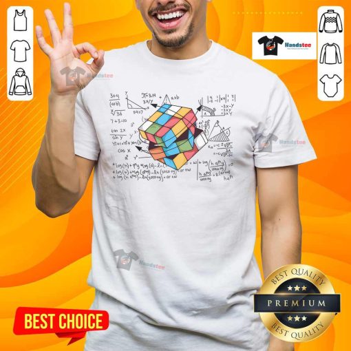 Funny Rubik's Cube T-shirt gift idea for lovers, featuring a playful design perfect for puzzle enthusiasts and trendsetters.