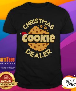 Good Christmas Cookie Dealer Baker T-Shirt featuring festive cookie designs for holiday baking enthusiasts.