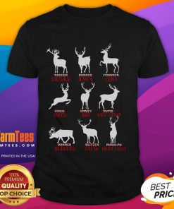 Good Christmas Deer Hunters Santa's Reindeer Xmas T-Shirt featuring festive reindeer graphic and holiday-themed design.