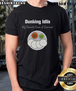 Good Dunking Idlis T-Shirt featuring a fun exercise-themed design, perfect for fitness fans and food lovers alike.