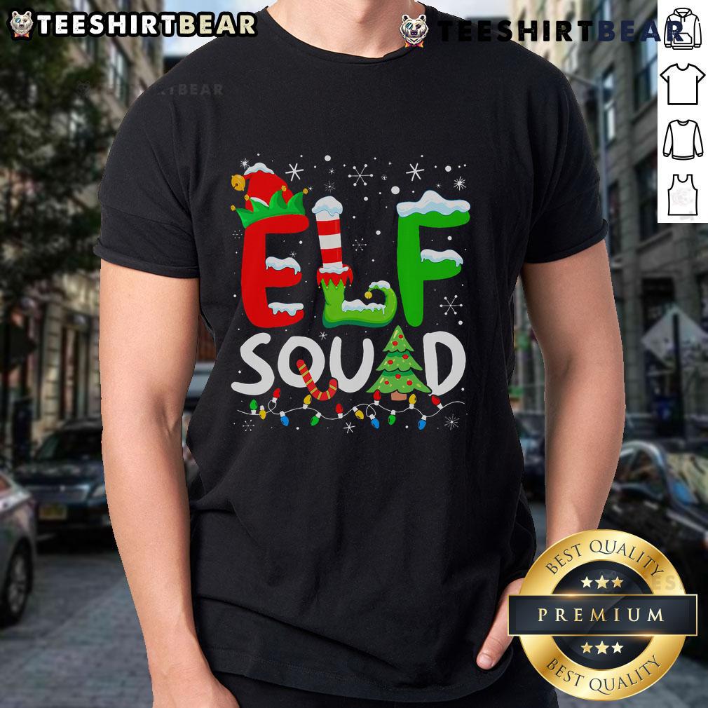 Good Elf Family Christmas Matching Pajamas Xmas Elf Squad T Shirt Good Elf Family Christmas matching pajamas featuring an Xmas Elf Squad T-Shirt for festive holiday fun.