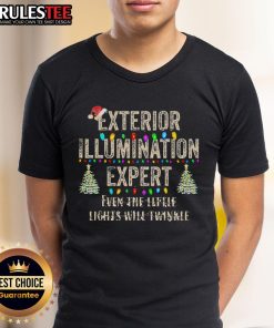 Good Exterior Illumination Expert T-Shirt featuring a whimsical design with little lights, perfect for lighting enthusiasts.