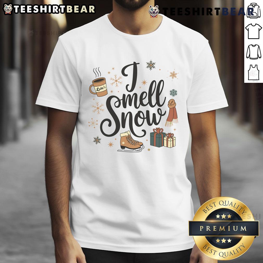 Good I Smell Snow Christmas Holiday Xmas Winter T Shirt Festive 'Good I Smell Snow' Christmas holiday winter T-shirt design featuring snowy graphics and holiday spirit.