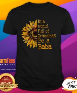 Good In A World Of Grandmas Be A Baba T-Shirt featuring Polish Serbian grandma design, perfect for proud grandmas.