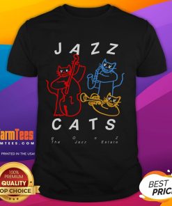 Alt Text: Good Jazz Cats Gooz The Jazz Estate T-Shirt featuring vibrant jazz-themed graphics and a stylish fit for music lovers.