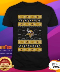 Good Minnesota Vikings Holiday Christmas T-Shirt featuring festive colors and team logo for fans celebrating the season.