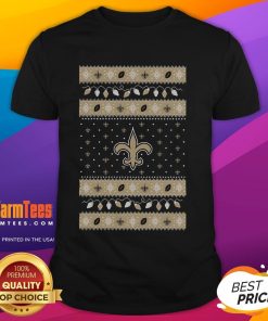 Good New Orleans Saints Holiday Christmas T-Shirt featuring festive design and team logo, perfect for holiday celebrations.