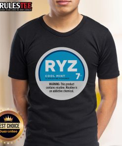 Good Ryz Zyn Cool Mint T-Shirt featuring nicotine-themed design, perfect for vape enthusiasts and stylish casual wear.
