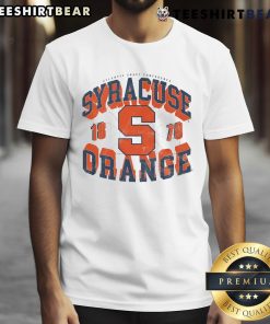 Alt Text: Good Syracuse Orange Court Arched Wordmark T-Shirt featuring vibrant orange design and comfortable fit for fans.