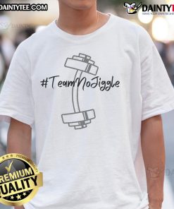 Good Teamnojiggle Dumbbell T-Shirt featuring a vibrant design perfect for fitness enthusiasts and gym lovers.