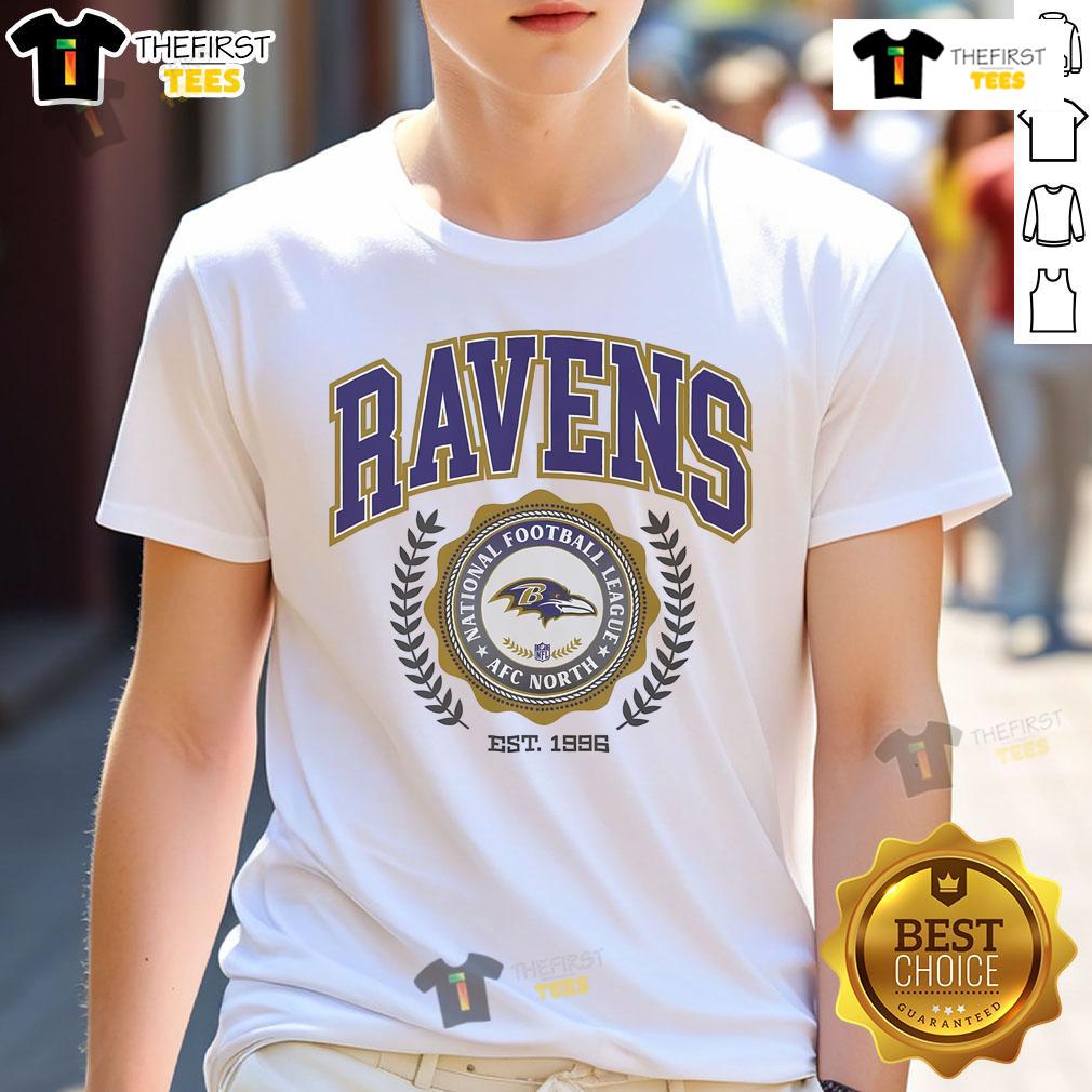 Hot Baltimore Ravens Team Crest Est 1996 T Shirt Hot Baltimore Ravens Team Crest Est 1996 T-Shirt featuring vibrant team logo and classic design for fans.