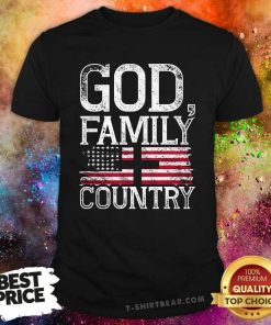Hot God Family Country US Flag Christianity Faith Prayer T-Shirt