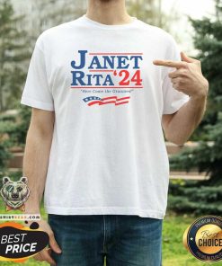 Hot Janet Rita '24 Blue Dog For President T-Shirt