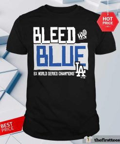 Hot Los Angeles Dodgers 2024 8X World Series Champions LA Bleed Blue T-Shirt
