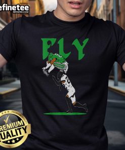 Saquon Fly football T-shirt featuring a hot no look reverse hurdle design, perfect for fans and athletes alike.