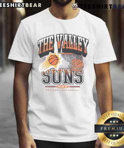 Alt Text: Hot Phoenix Suns City Edition No Look T-Shirt featuring vibrant colors and stylish design for passionate fans.