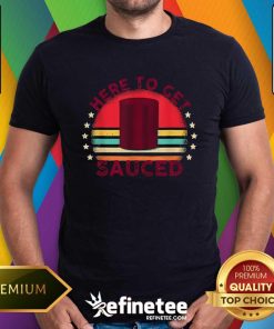 Hot Sauced Cranberry Thanksgiving Holiday Humor Sunset T-Shirt