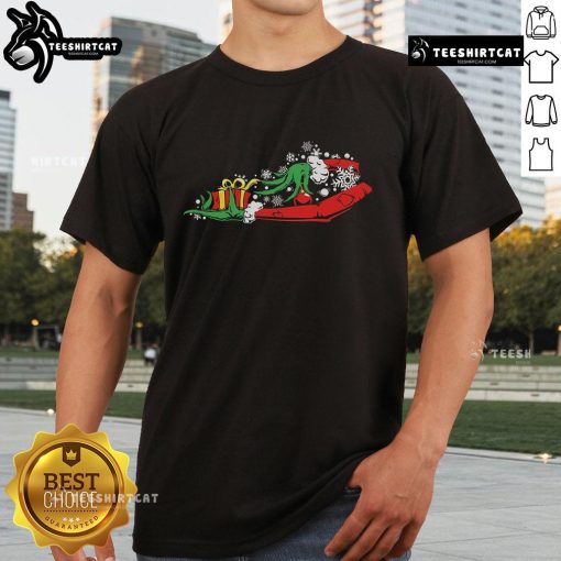 Hot The Kentuckian Who Stole Christmas T-Shirt featuring a festive design perfect for holiday celebrations.