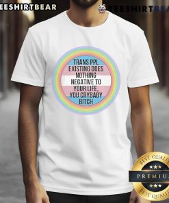 Hot Trans People Existing LGBTQ Pride T-Shirt showcasing bold text and vibrant colors celebrating diversity and inclusion.