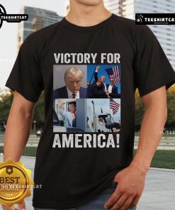 Hot Trump Victory T-Shirt celebrating Trump's 2024 election win with bold graphics and patriotic colors.