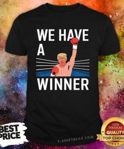 Hot We Have A Winner Funny Donald Trump President Of USA T-Shirt
