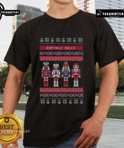 Nice Buffalo Bills Holiday Nutcracker T-Shirt featuring festive design and team colors for fans celebrating the season.
