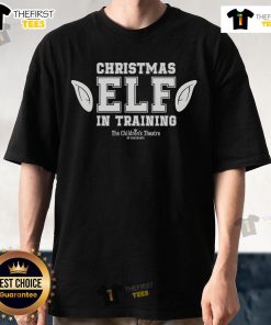 Nice Christmas Elf In Training T-Shirt featuring a cheerful elf design, perfect for holiday festivities and festive attire.