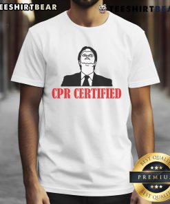 Nice CPR Certified T-Shirt featuring a bold design, perfect for first responders and CPR training enthusiasts.