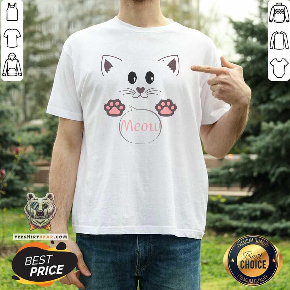 Shirt Nice Cute Cat Meow Meowy Christmas T-Shirt