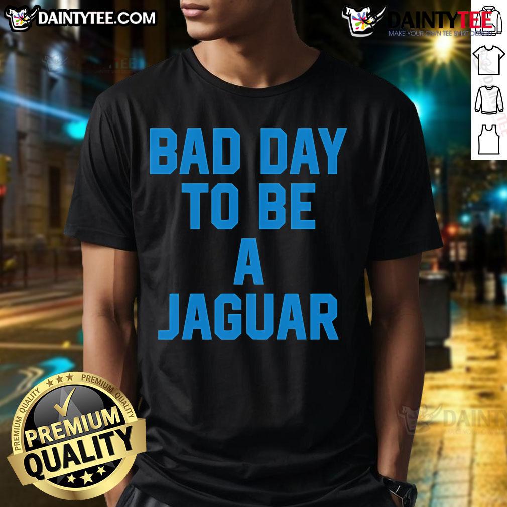 Nice Dan Campbell Bad Day To Be A Jaguar Coach Detroit Lions T Shirt Dan Campbell Detroit Lions T-Shirt: 'Bad Day To Be A Jaguar Coach' design showcasing team spirit and humor.