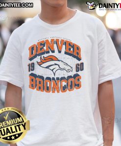 Nice Denver Broncos Field Arched Wordmark T-Shirt featuring bold team colors and logo, perfect for fans.