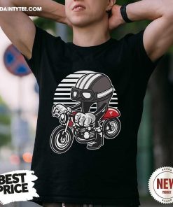 Nice Exclusive Hand-Drawn Motorcycle T-Shirt