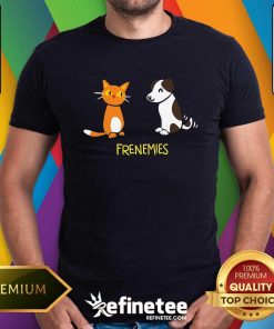 Nice Frenemies The Cat And The Dog T-Shirt