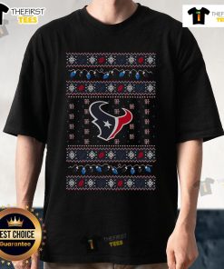 Nice Houston Texans Holiday Christmas T-Shirt featuring festive graphics and team logo for NFL fans.