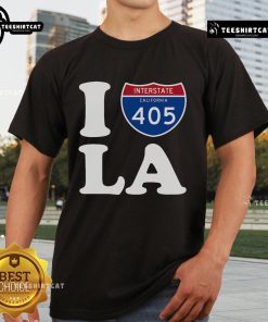 Nice I Love LA 405 Freeway Los Angeles T-Shirt featuring a vibrant design celebrating the iconic freeway and city.
