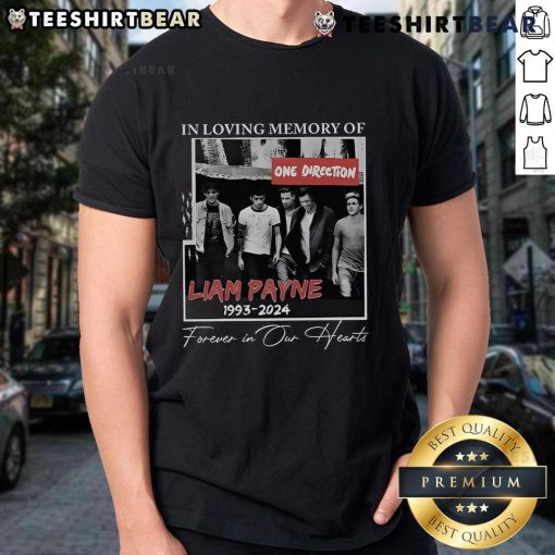 Alt Text: In Loving Memory of Liam Payne 1993-2024 T-Shirt design, honoring his legacy with heartfelt message.