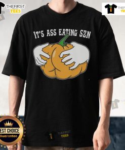 Nice It's Ass Eating Szn Pumpkin T-Shirt featuring a fun fall design for Halloween lovers and festive attire.