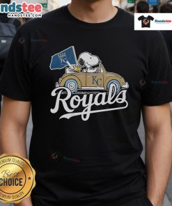 Nice Kansas City Royals Soopy and Woodstock T-Shirt featuring vibrant graphics and a comfortable fit for fans.