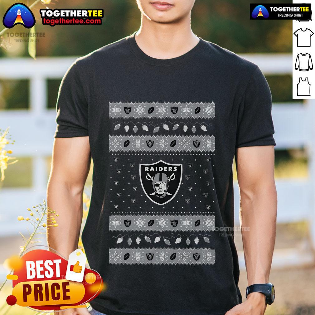 Nice Las Vegas Raiders Holiday Christmas T Shirt Nice Las Vegas Raiders holiday Christmas T-shirt featuring festive graphics and team logo, perfect for fans this season.