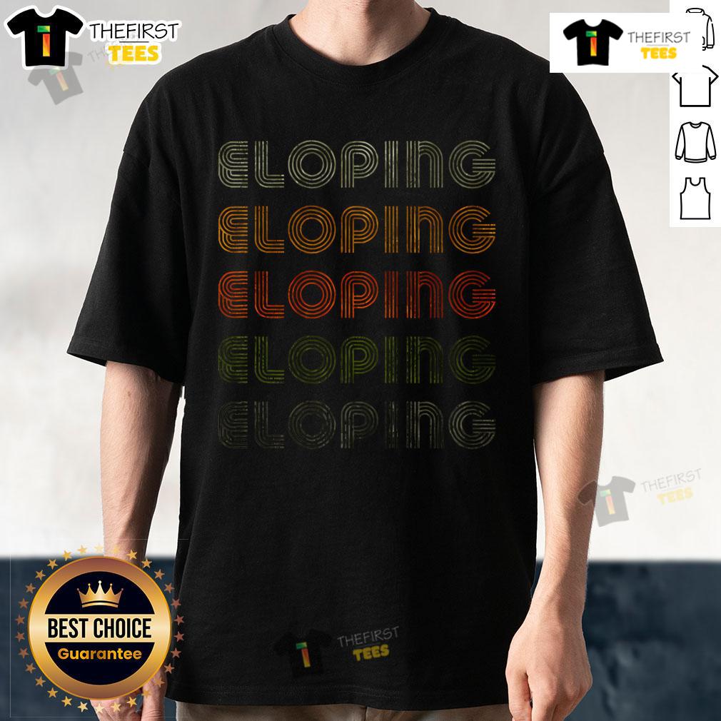 Nice Love Heart Eloping Grunge Vintage Style Black Eloping T Shirt Vintage black eloping T-shirt featuring a grunge love heart design, perfect for couples celebrating their intimate wedding.