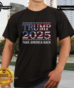 Pro Trump 2024 Take America Back T-Shirt, featuring bold graphics and a patriotic design for Trump supporters.