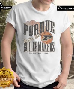 Alt Text: Purdue Boilermakers Baller Bounce T-Shirt featuring bold logo design, perfect for fans supporting Purdue sports.