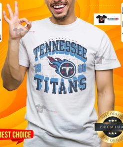 Alt Text: Nice Tennessee Titans Field Arched Wordmark T-Shirt featuring the team's logo in vibrant colors on a comfortable tee.