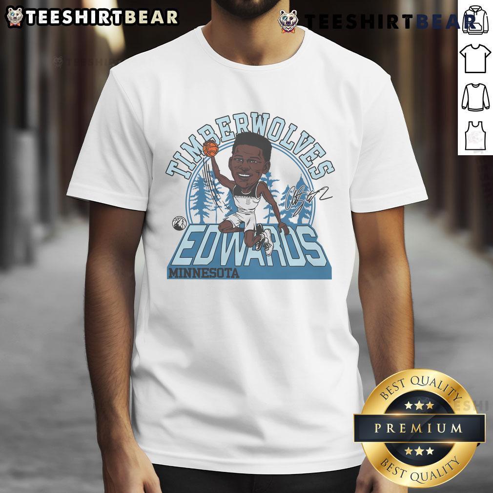 Nice Timberwolves Anthony Edwards Signature T Shirt Nice Timberwolves Anthony Edwards Signature T-Shirt featuring bold graphics and team colors for fans and collectors.