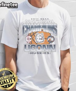 Alt Text: UConn Huskies Basketball NCAA National Champions 2011 T-Shirt featuring team logo and championship graphics.