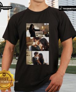 Official Alex Danvers and Maggie Sawyer Supergirl T-Shirt featuring vibrant colors and iconic characters from the series.