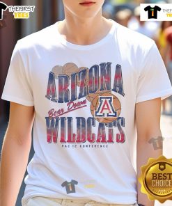 Official Arizona Wildcats Baller Bounce T-Shirt in red with logo, perfect for fans showing team spirit and style.
