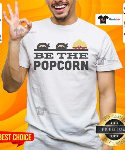 Official Be The Popcorn T-Shirt featuring vibrant design, perfect for movie lovers and snack enthusiasts.