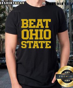 Official Beat Ohio State T-Shirt featuring bold graphics and team colors, perfect for game day spirit.